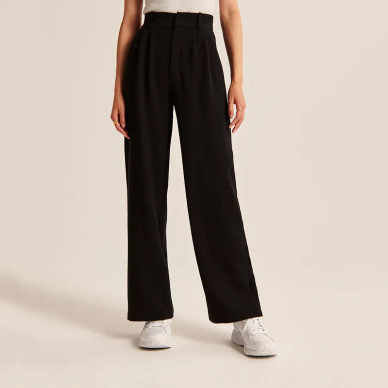 Women's Tailored Wide Leg Trousers for Effortless Style