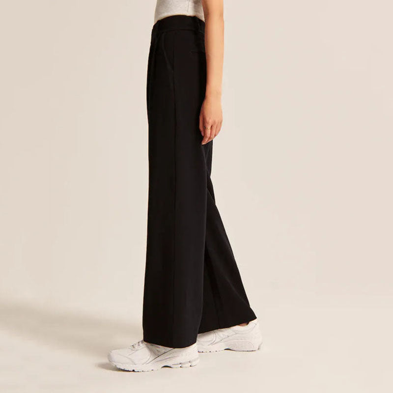 Women's Tailored Wide Leg Trousers for Effortless Style