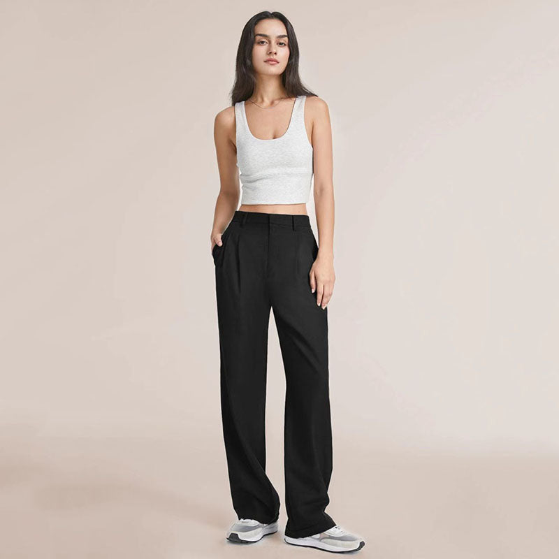 Women's Tailored Wide Leg Trousers for Effortless Style