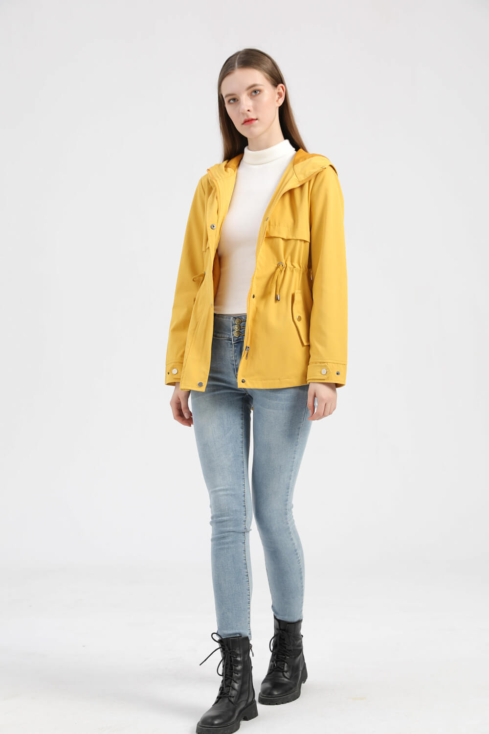 Hooded Windbreaker Jacket for Men and Women in London Style