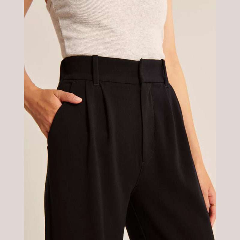 Women's Tailored Wide Leg Trousers for Effortless Style
