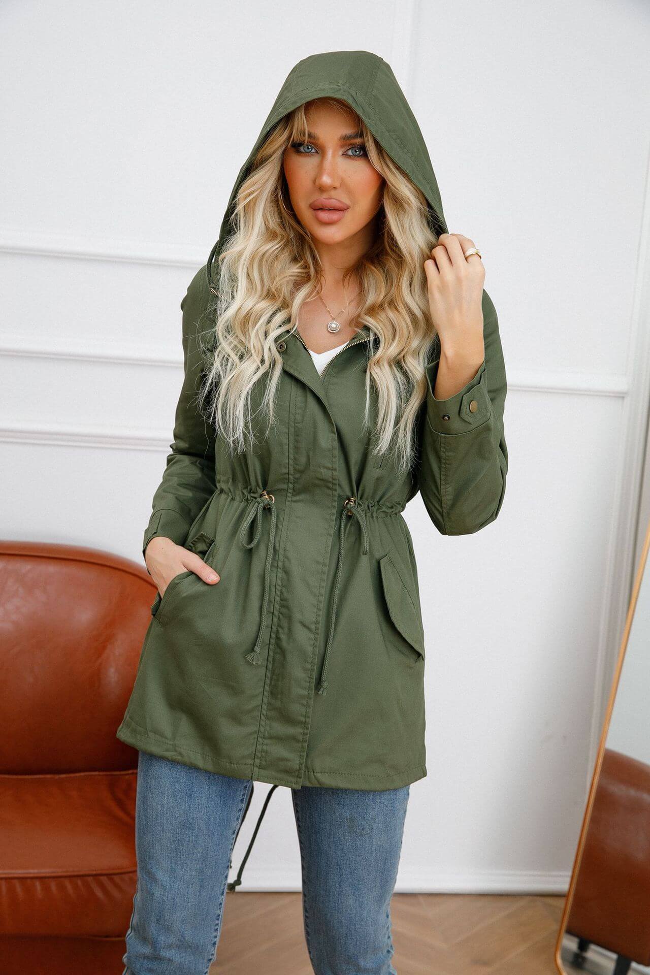 Hooded Parka Jacket for Cold Weather Protection and Comfort
