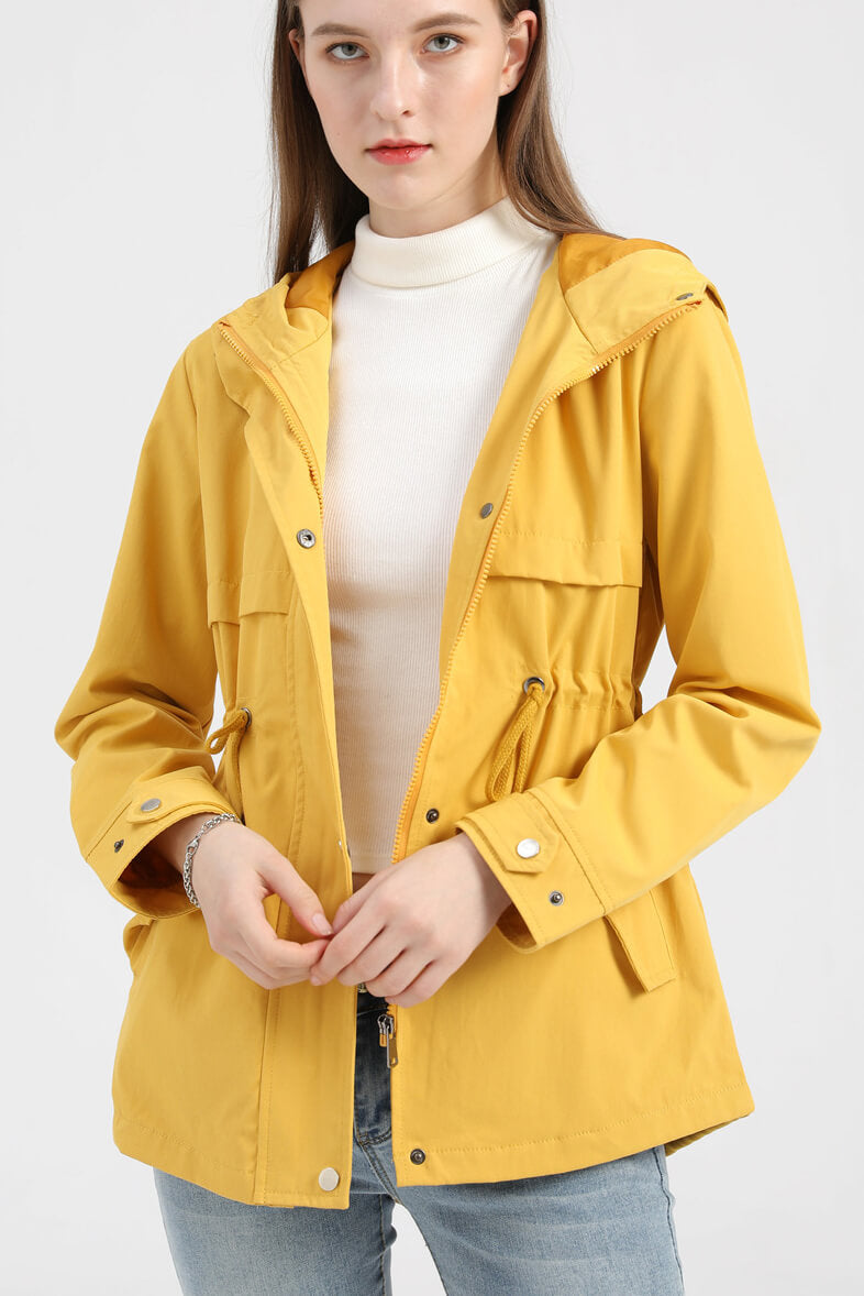 Hooded Windbreaker Jacket for Men and Women in London Style