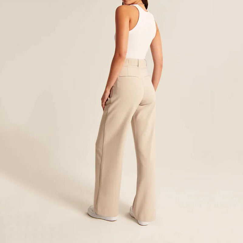 Women's Tailored Wide Leg Trousers for Effortless Style