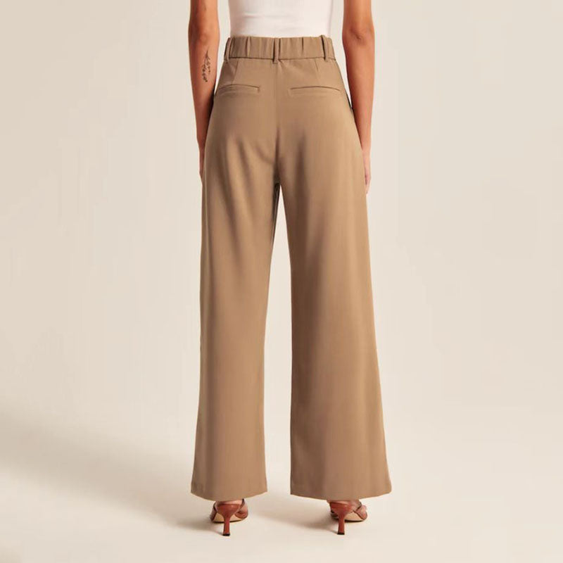 Women's Tailored Wide Leg Trousers for Effortless Style