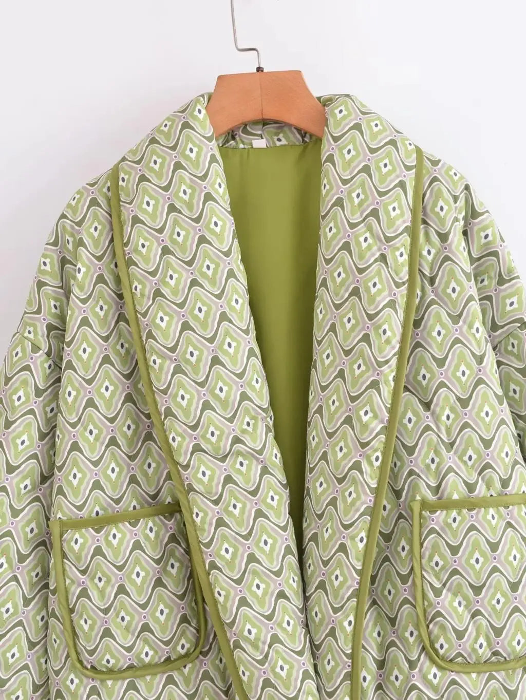 Bohemian Style Quilted Open Coat for Effortless Layering