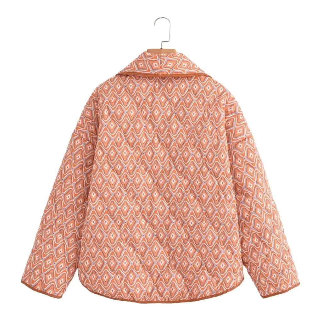 Bohemian Style Quilted Open Coat for Effortless Layering