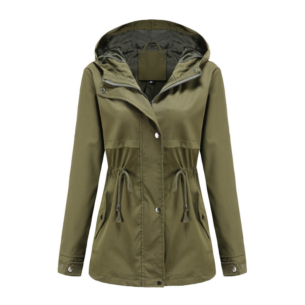 Hooded Windbreaker Jacket for Men and Women in London Style