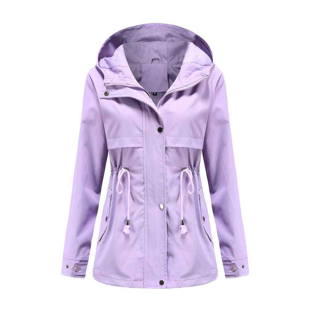 Hooded Windbreaker Jacket for Men and Women in London Style
