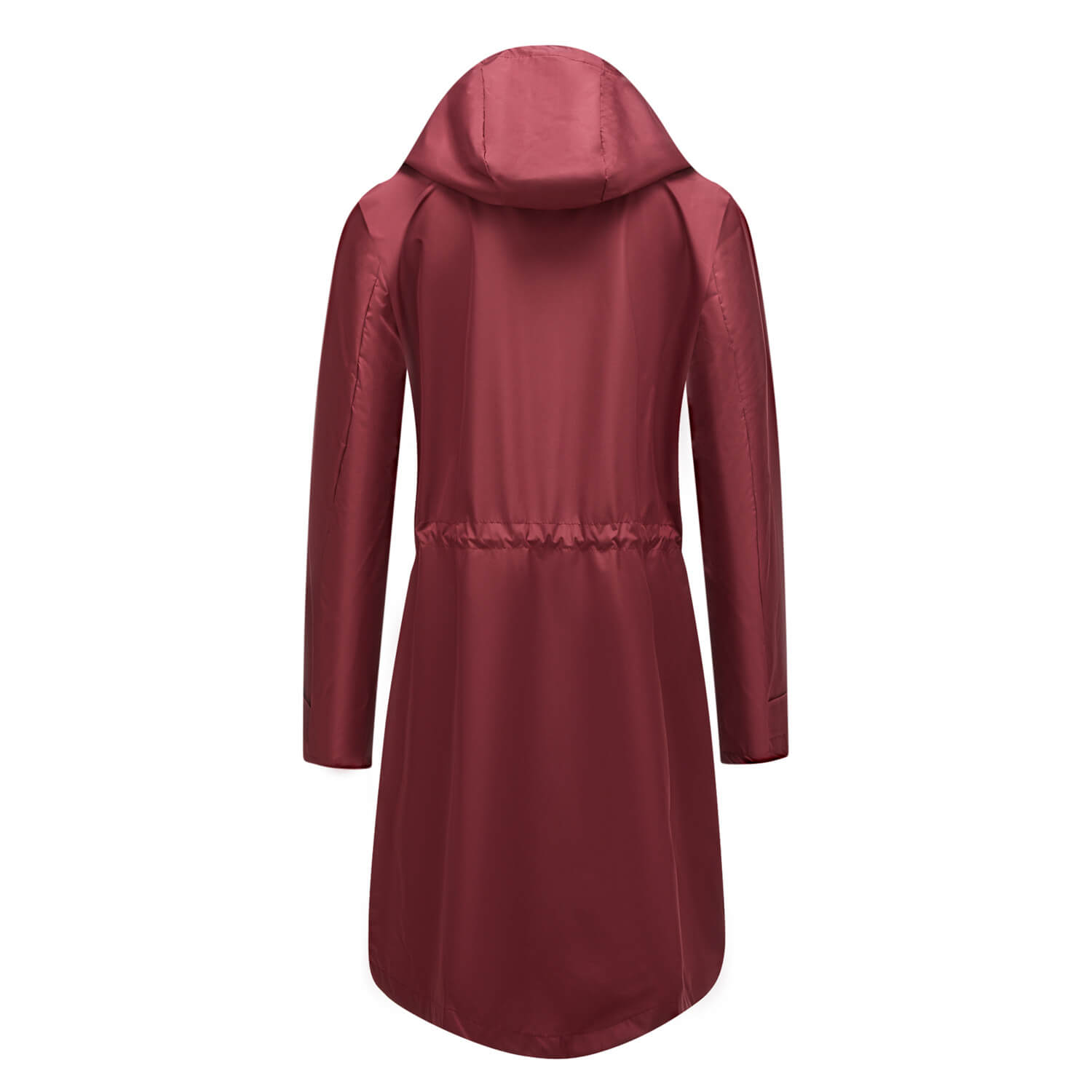 Long Hooded Coat with Pockets and Warm Fabric