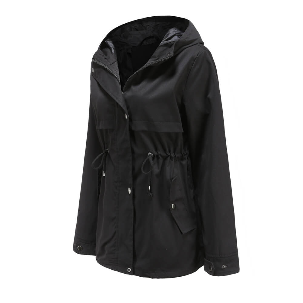 Hooded Windbreaker Jacket for Men and Women in London Style