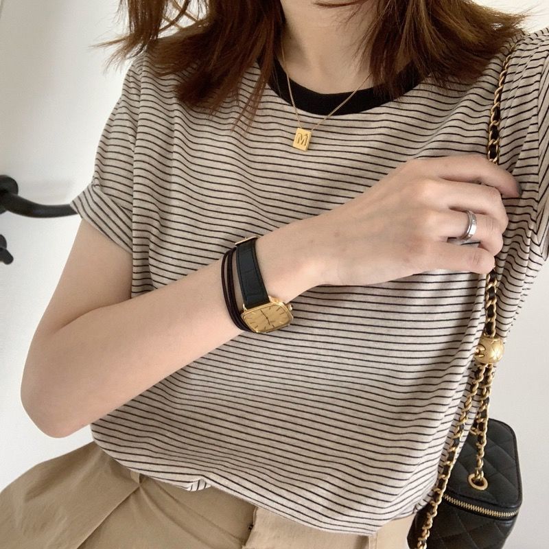 Striped T-Shirt with Comfortable Fit and Stylish Design