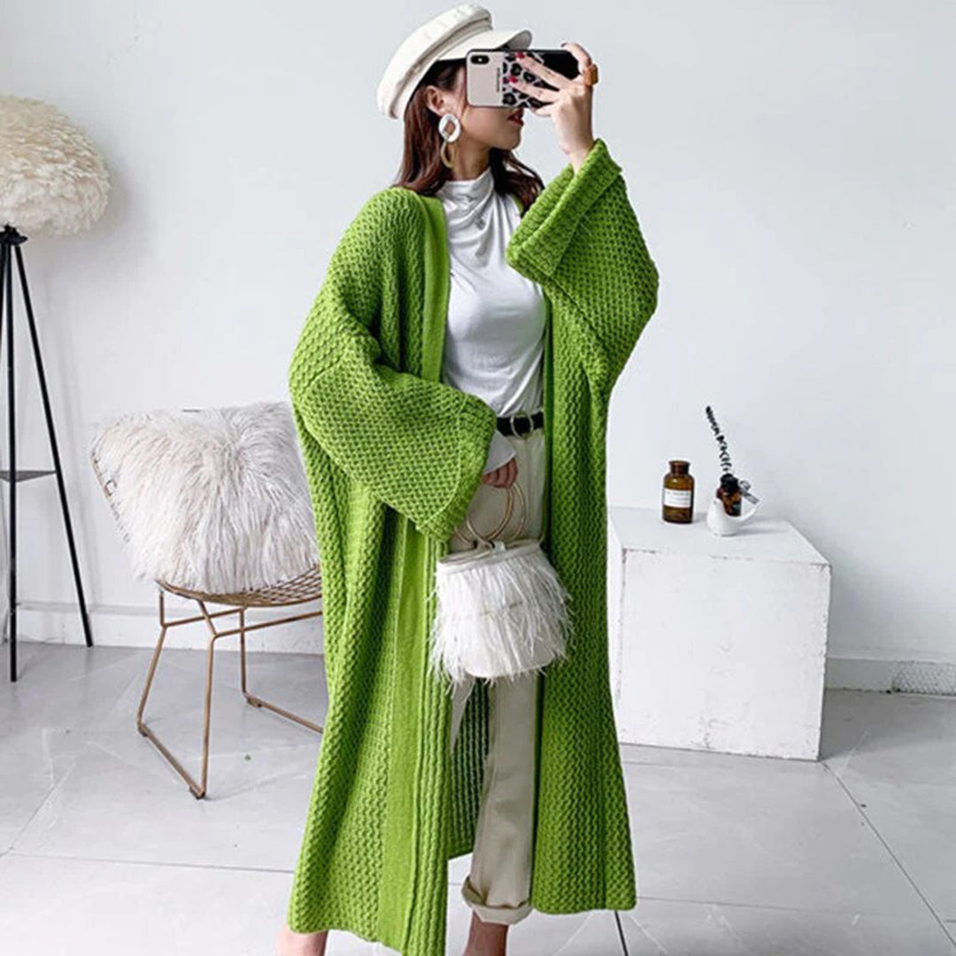 Women's Oversized Knit Cardigan – Lightweight Summer Layer