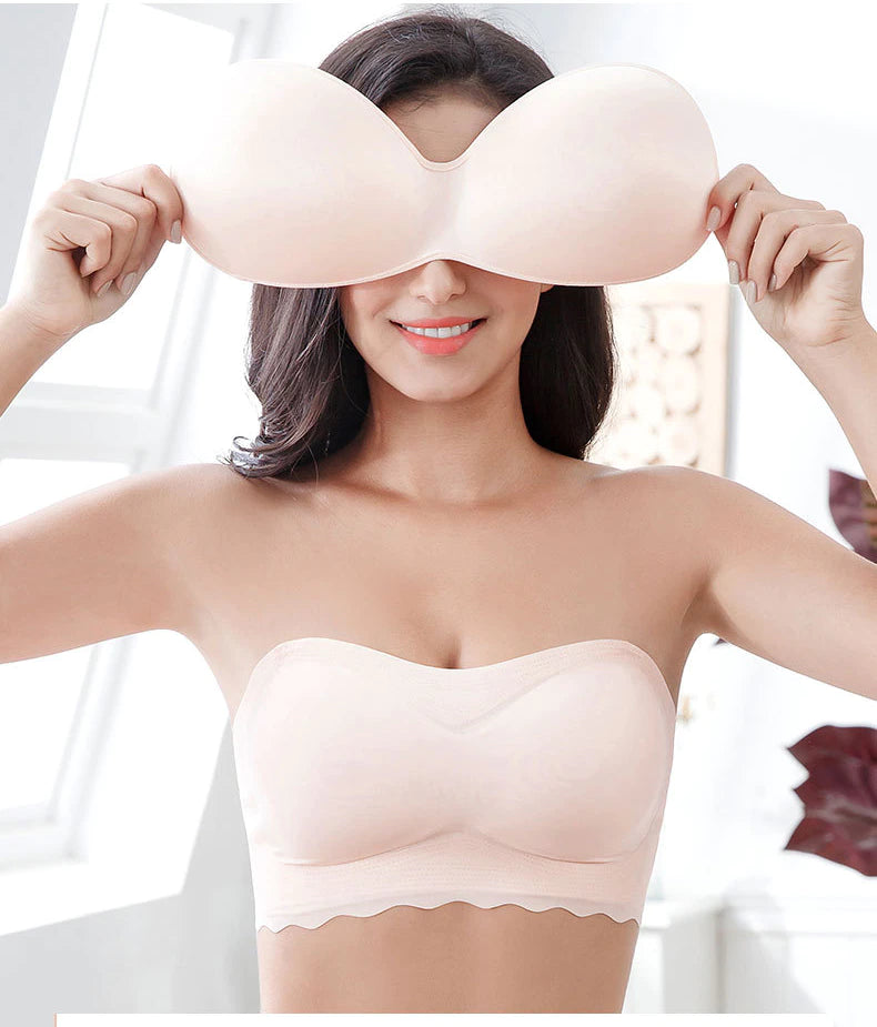 LuxeLift Seamless Strapless Bra for All-Day Comfort and Support