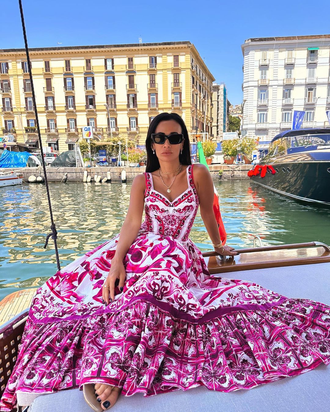 Summer Fashion Runway Midi Dress with Elegant Design