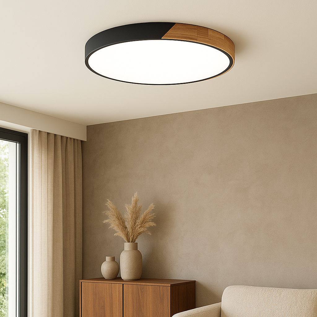 Scandinavian Wooden Ceiling Light - Minimalist Ceiling Lamp