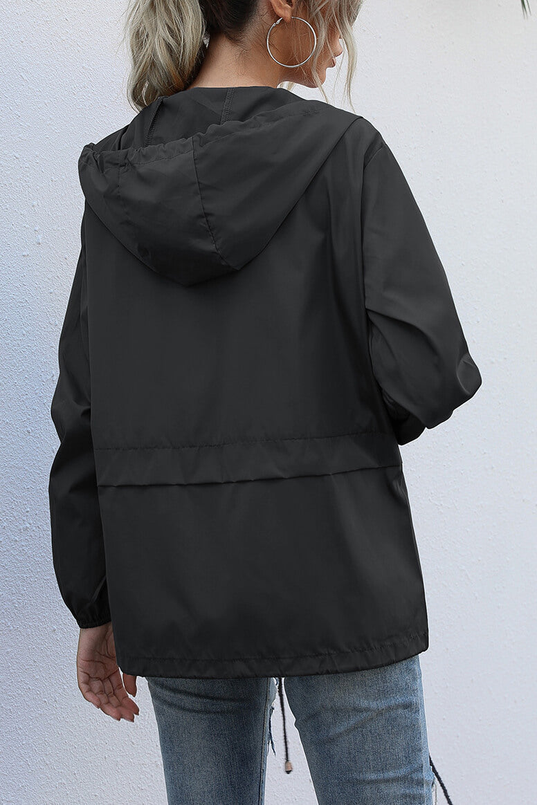 Hooded Windbreaker Sports Jacket for Active Outdoor Wear
