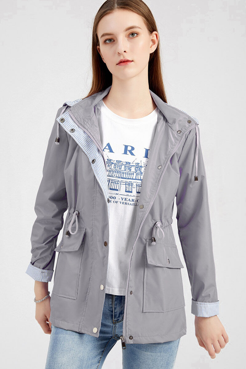Hooded Windbreaker Jacket for Lightweight Outdoor Protection