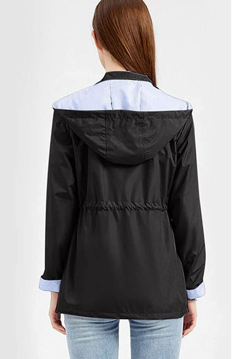 Hooded Windbreaker Jacket for Lightweight Outdoor Protection