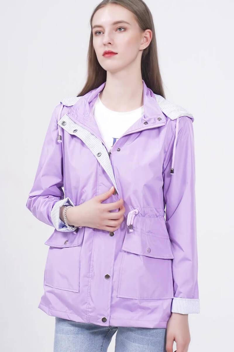 Hooded Windbreaker Jacket for Lightweight Outdoor Protection