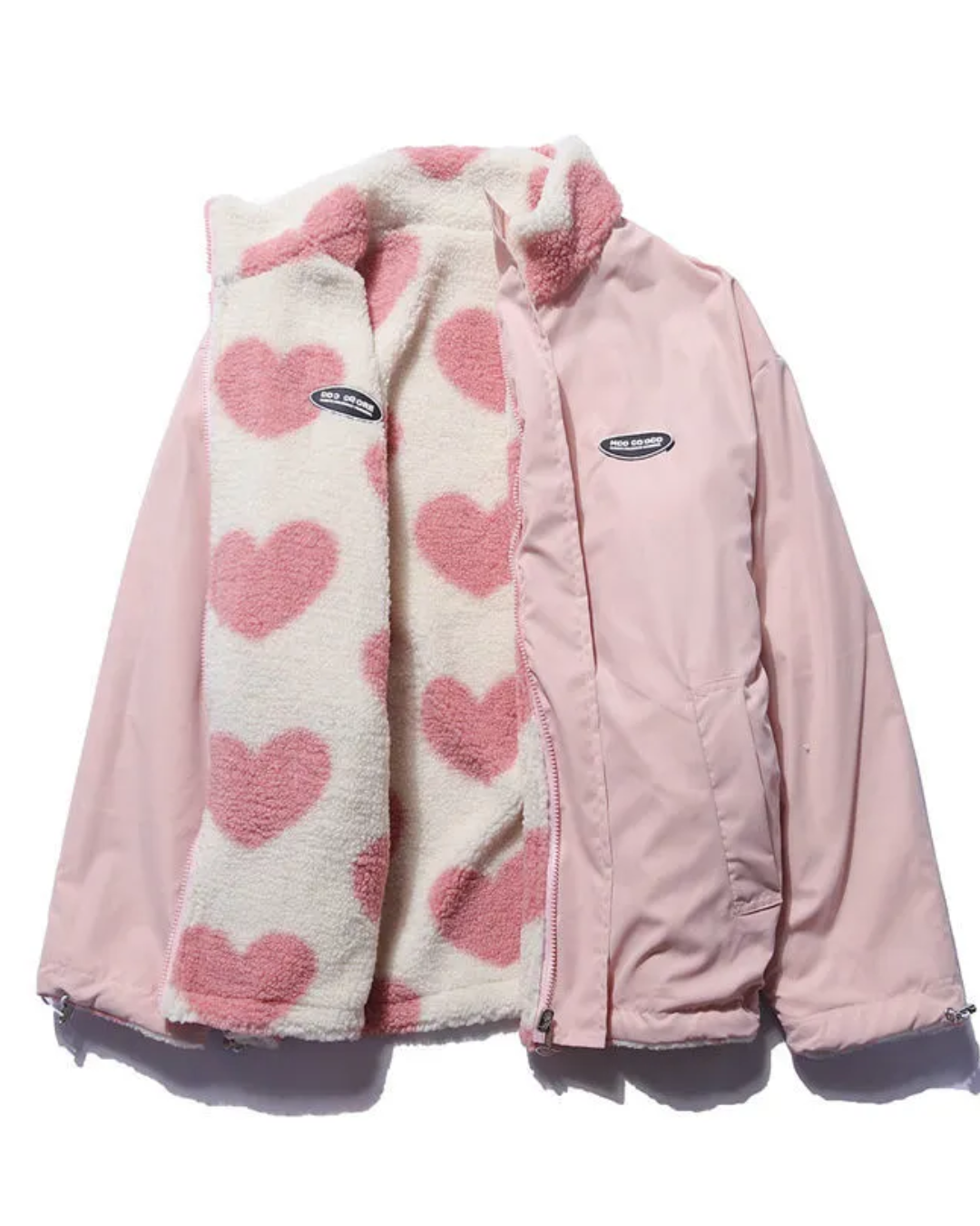Reversible Heart Print Coat - Exclusive Collection