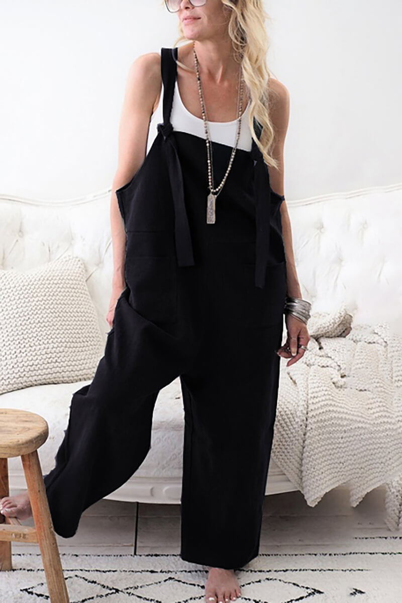 Oversized Sleeveless Jumpsuit in Berkeley Style