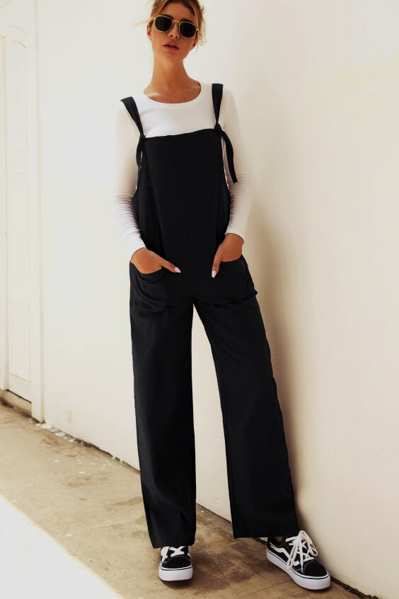 Oversized Sleeveless Jumpsuit in Berkeley Style