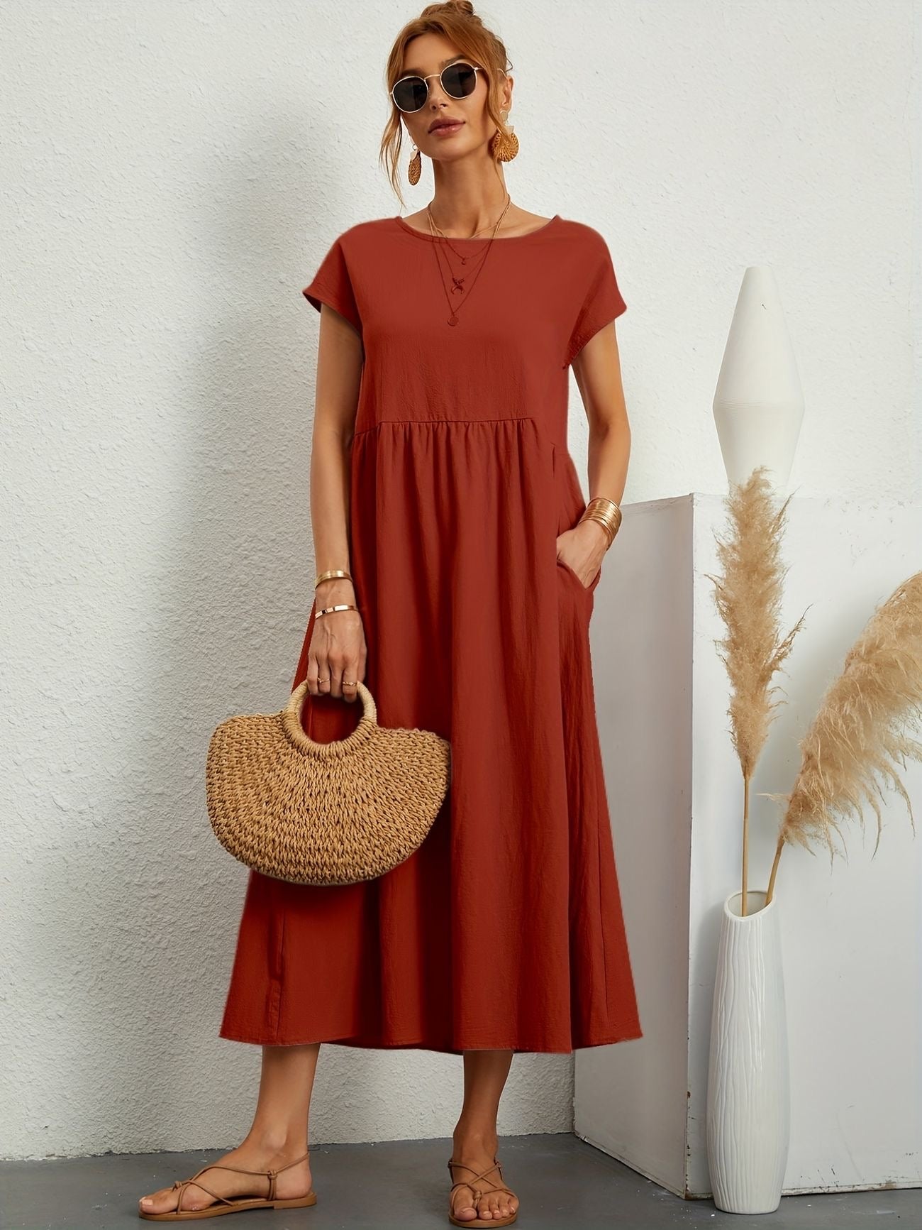 Casual Midi Dress for Everyday Wear