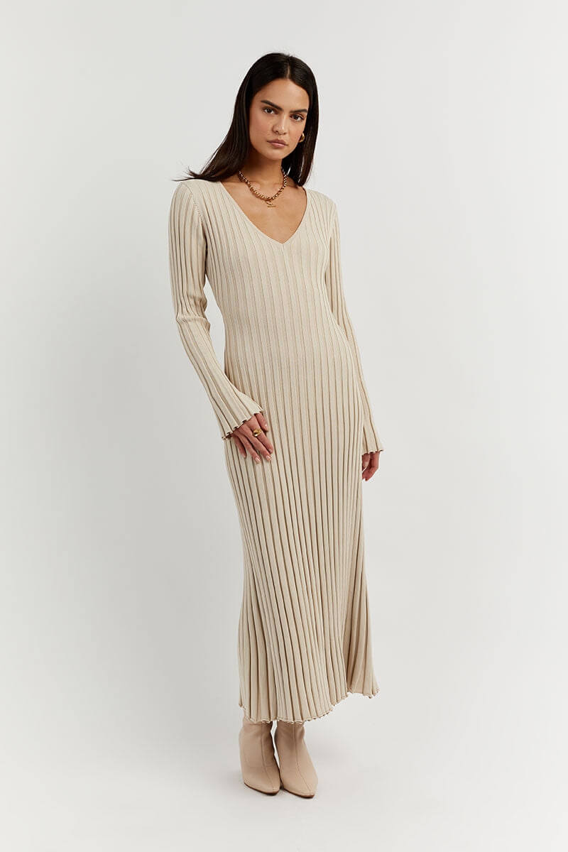V-Neck Mesh Dress in Elegant Serena Design