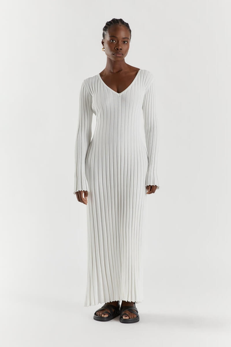 V-Neck Mesh Dress in Elegant Serena Design