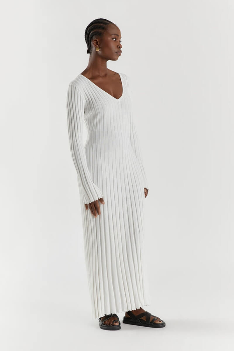 V-Neck Mesh Dress in Elegant Serena Design