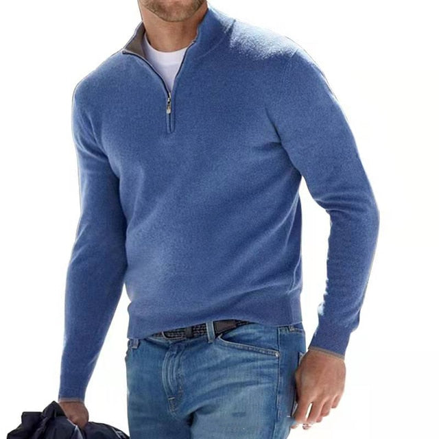 Luxury Zip-Up Sweater with Stylish Streetwear Design
