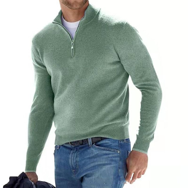 Luxury Zip-Up Sweater with Stylish Streetwear Design