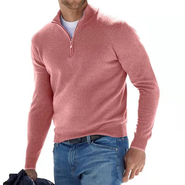 Luxury Zip-Up Sweater with Stylish Streetwear Design