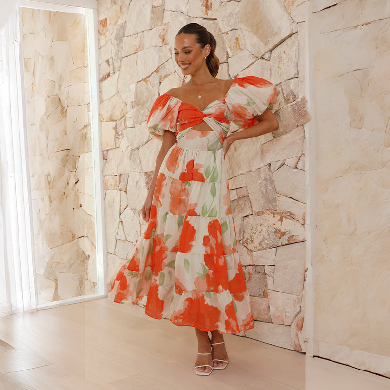 Puff Sleeve Valentina Dress for Effortless Style and Comfort