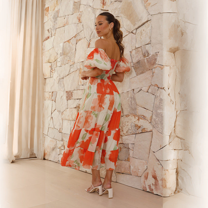 Puff Sleeve Valentina Dress for Effortless Style and Comfort