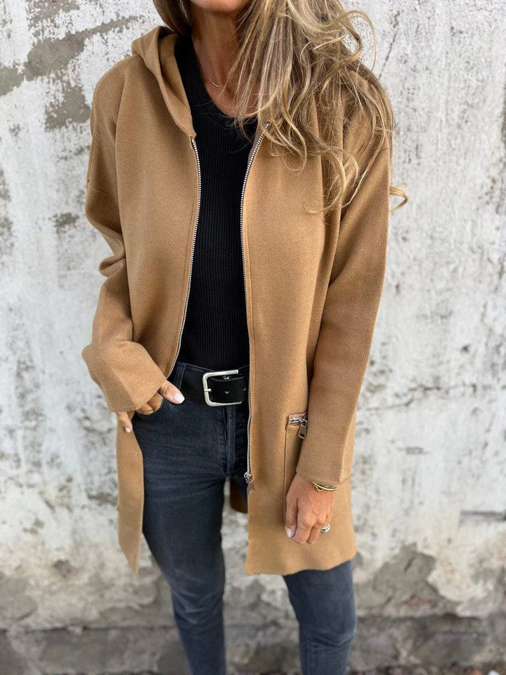 Hooded Clara Long Coat for Stylish Warmth and Comfort