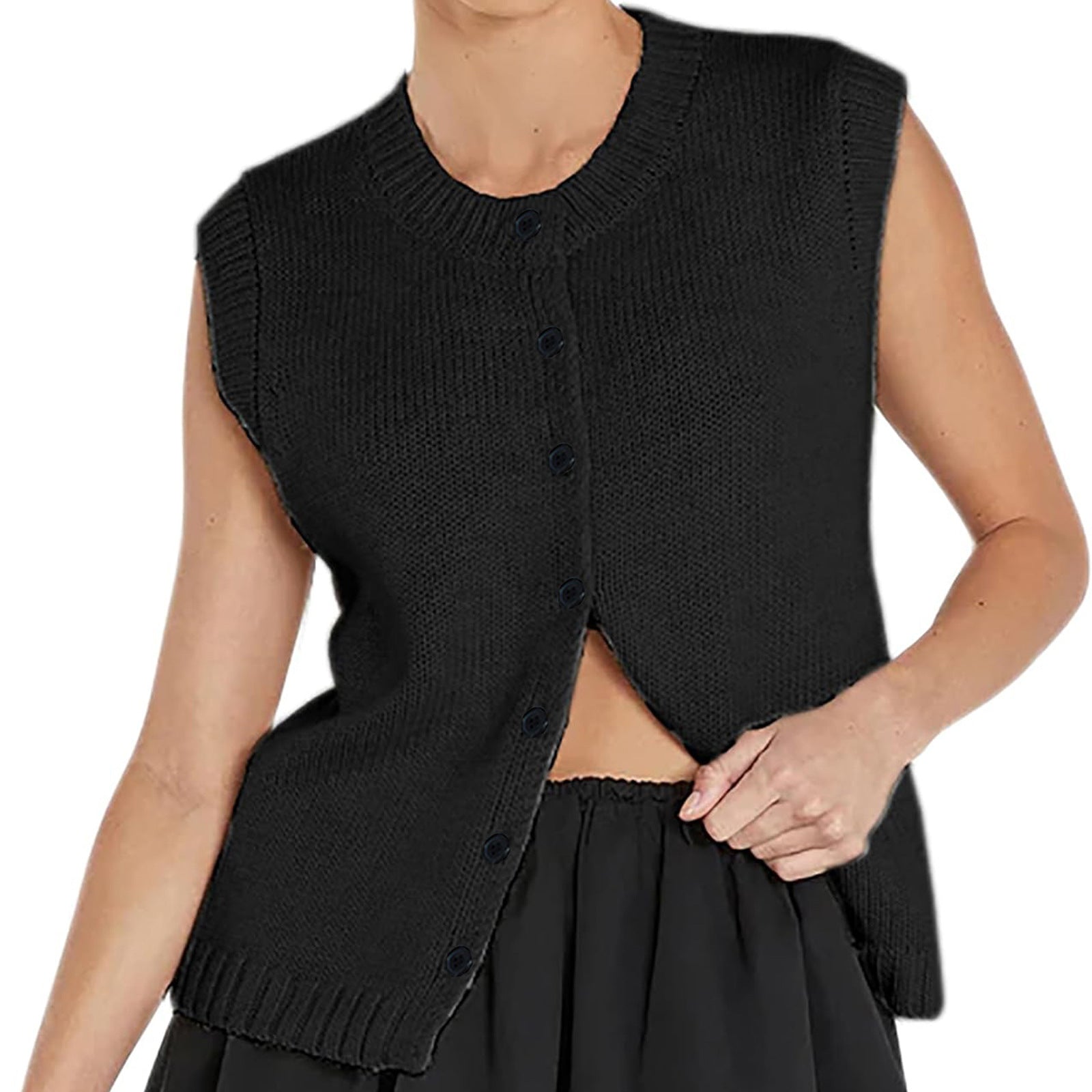 Lucía Women's Knitted Waistcoat with Stylish Design and Comfort
