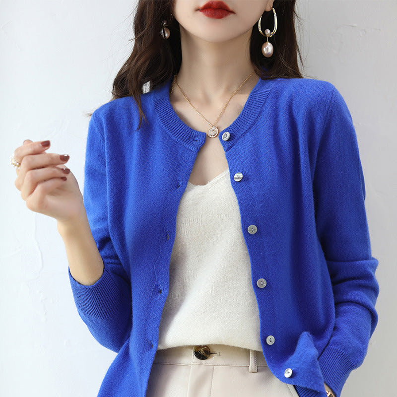 Women's Basic Knit Cardigan - Versatile Layering Essential