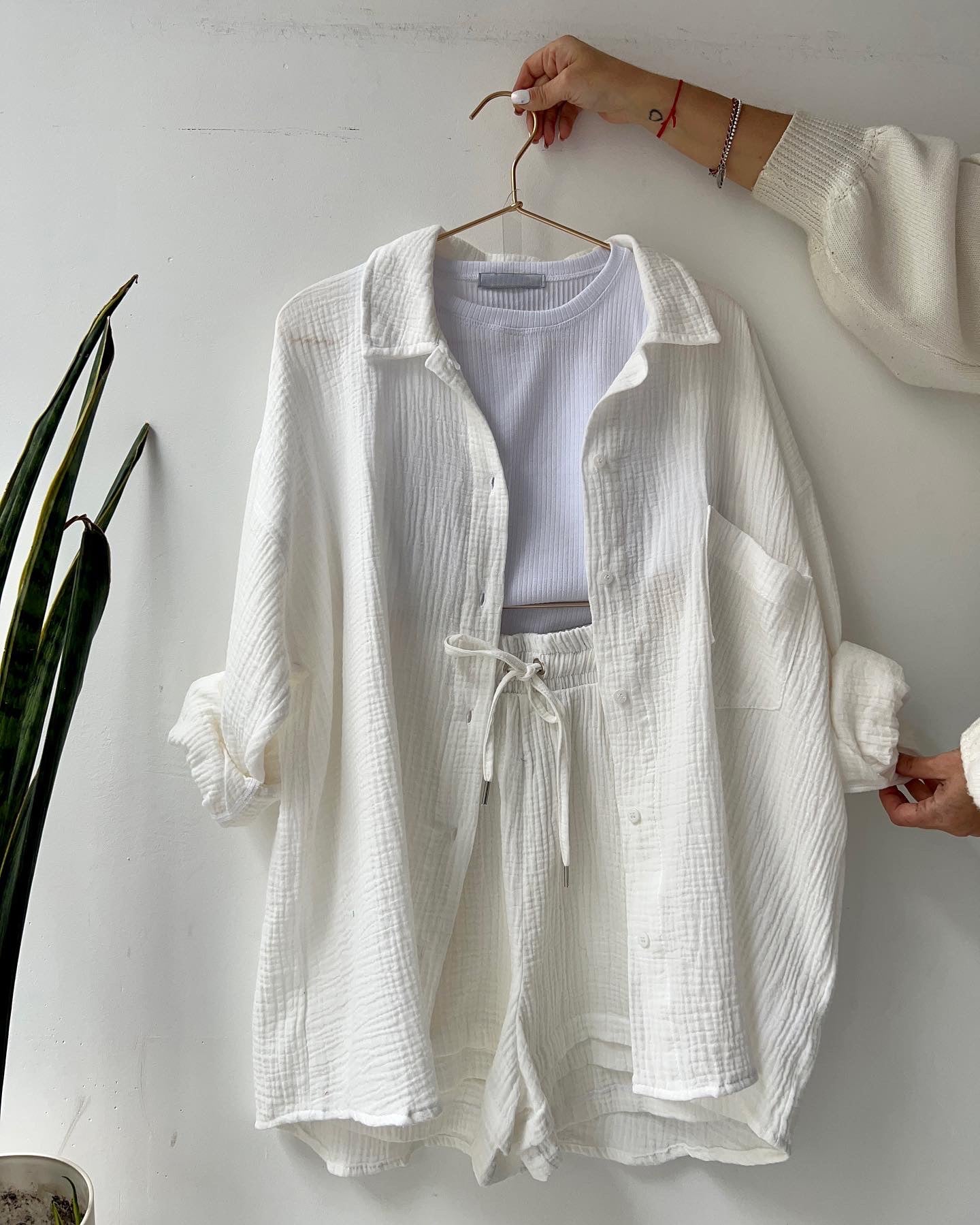 Men's Casual Shirt and Shorts Outfit for Comfortable Summer Wear