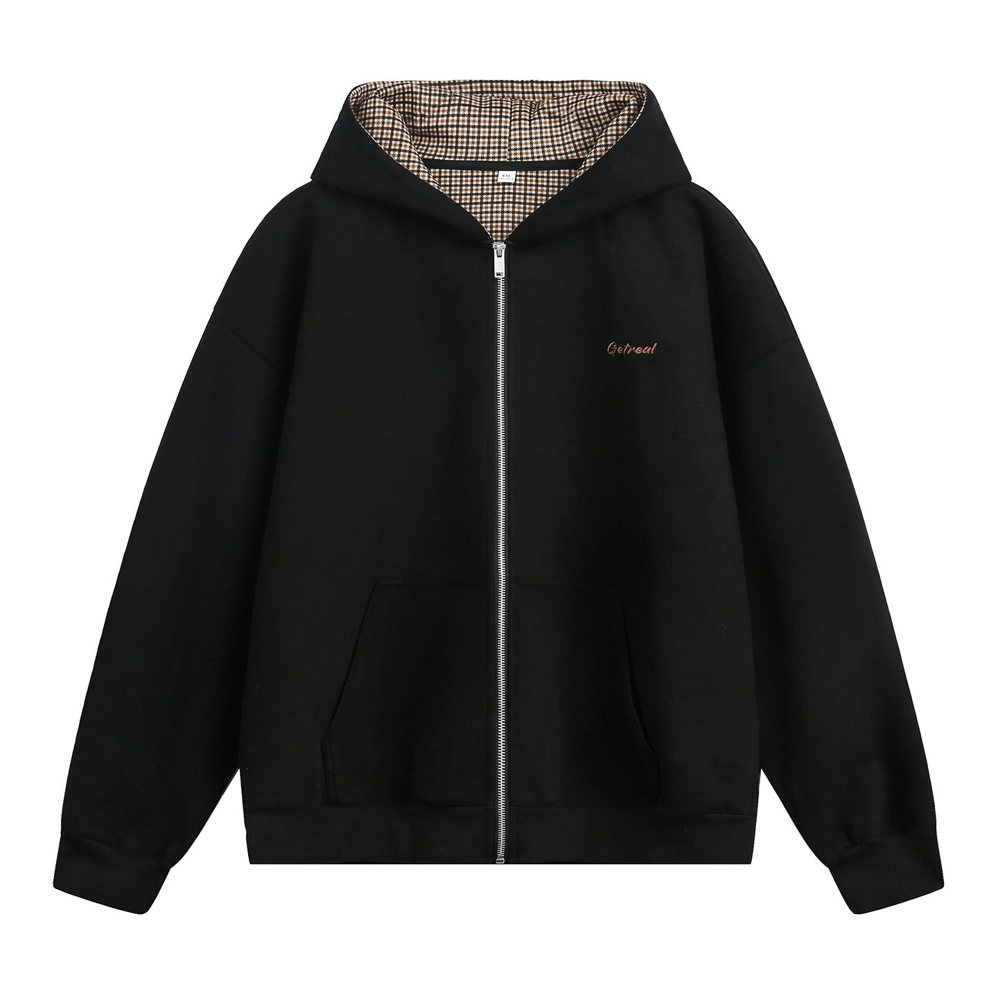 Men’s Get Real Checked Lined Zip Hoodie