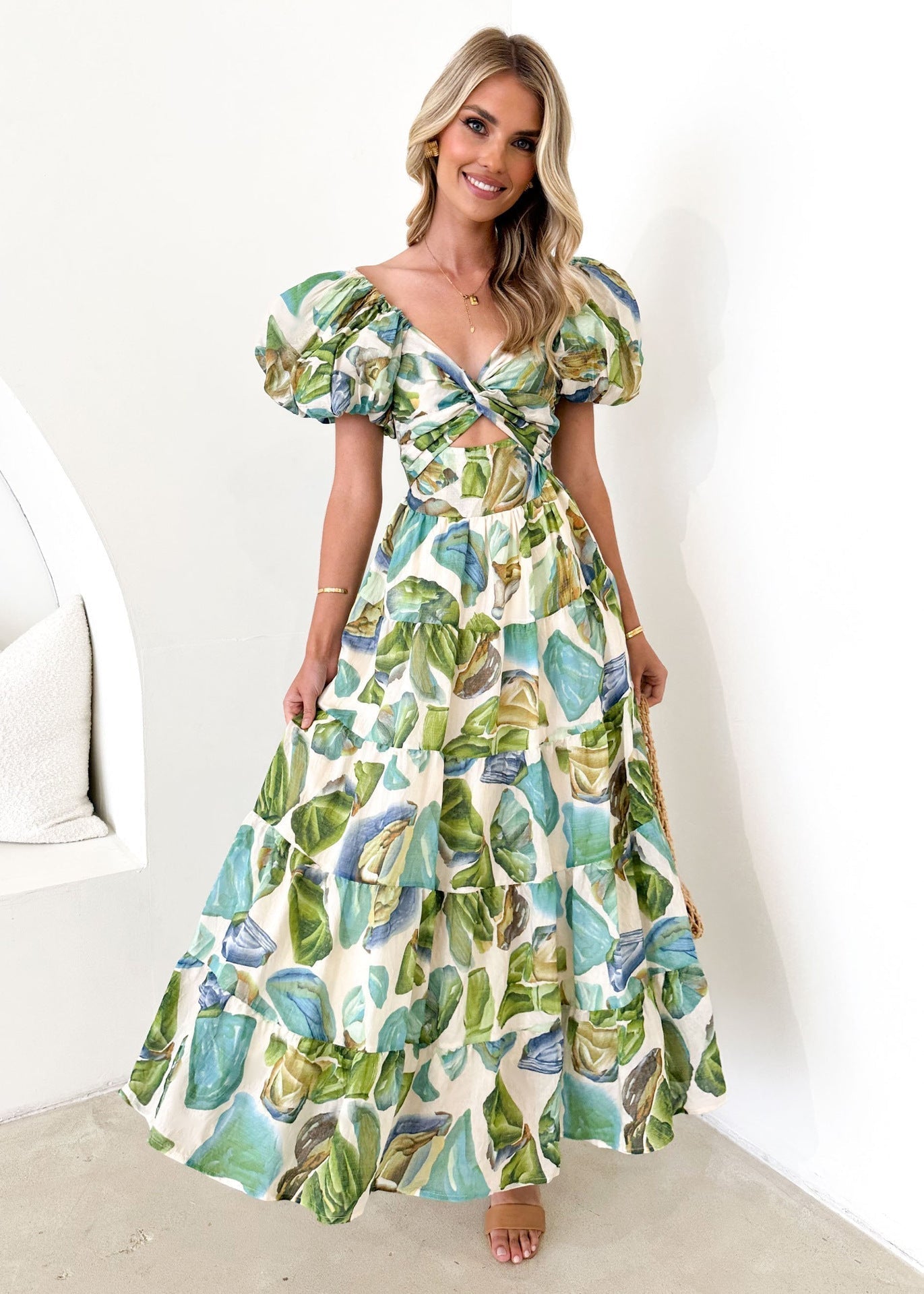 Puff Sleeve Valentina Dress for Effortless Style and Comfort
