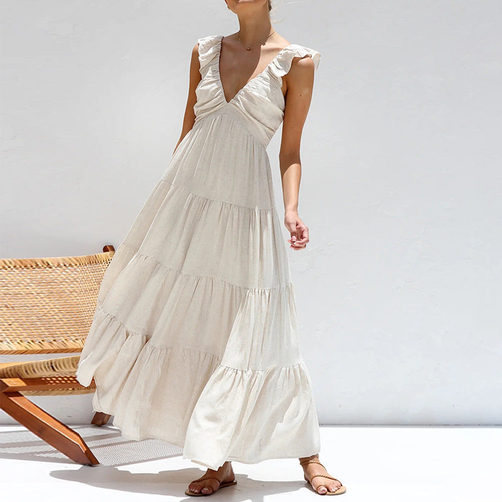 Isabella Ruffled Long Summer Dress for Women