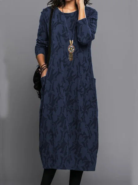 Bohemian Long Dress with Flowing Silhouette and Elegant Design