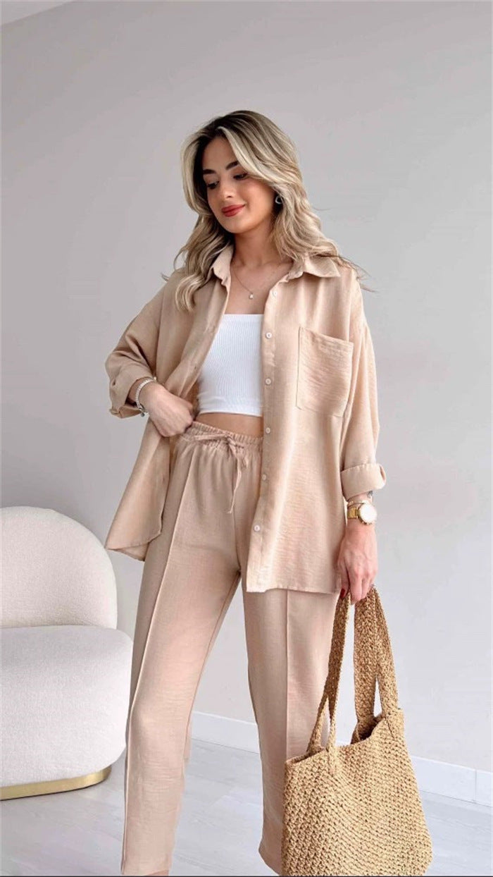 Spring Floral Shirt and Trouser Set for Stylish Outfits