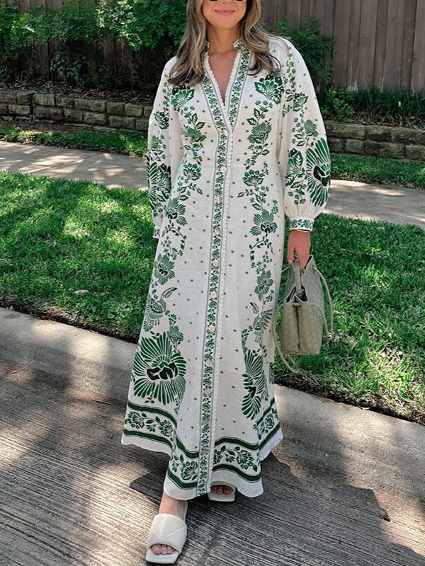 Embroidered A-Line Dress with Elegant Detail