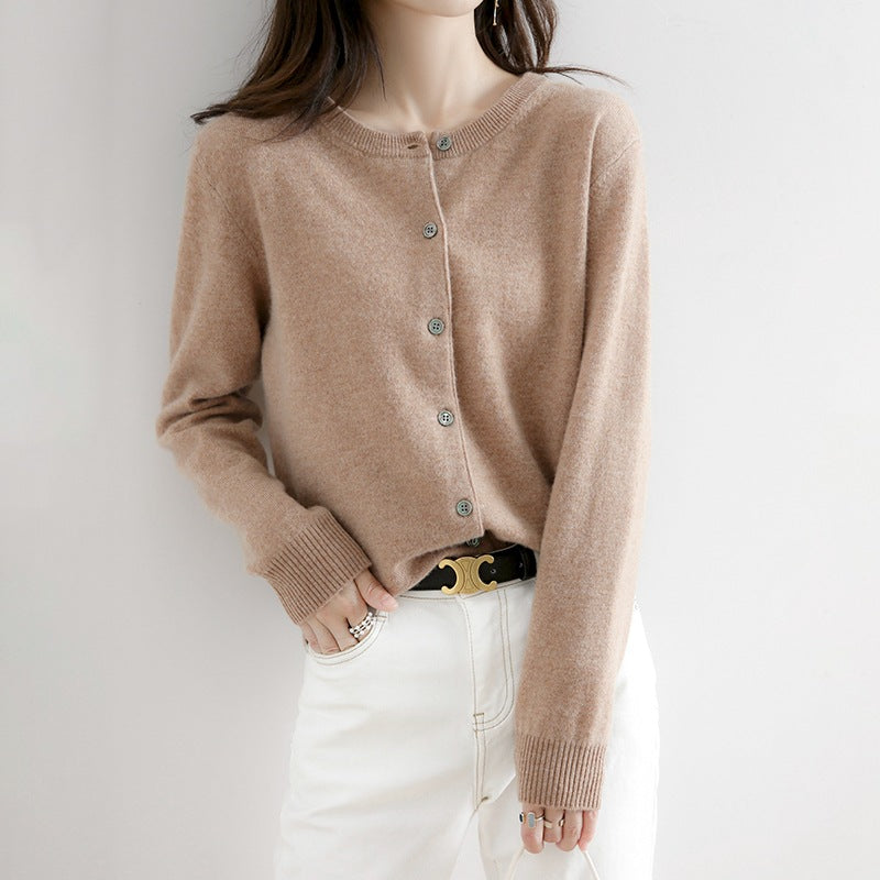 Women's Basic Knit Cardigan - Versatile Layering Essential