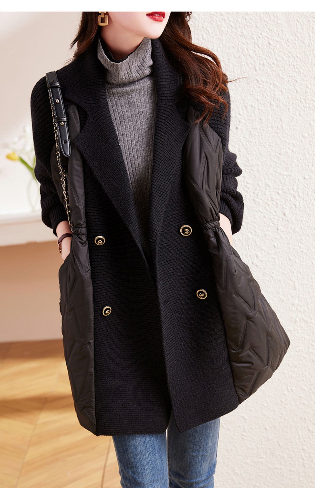 Quilted Winter Cardigan for Women - Cozy & Stylish Outerwear