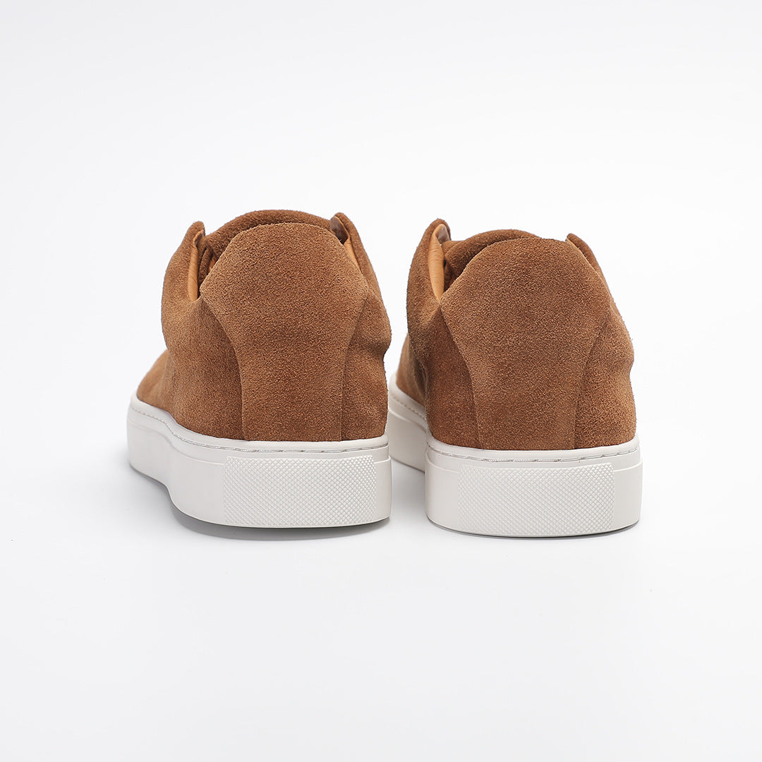 Men’s Camel Suede Low Sneakers