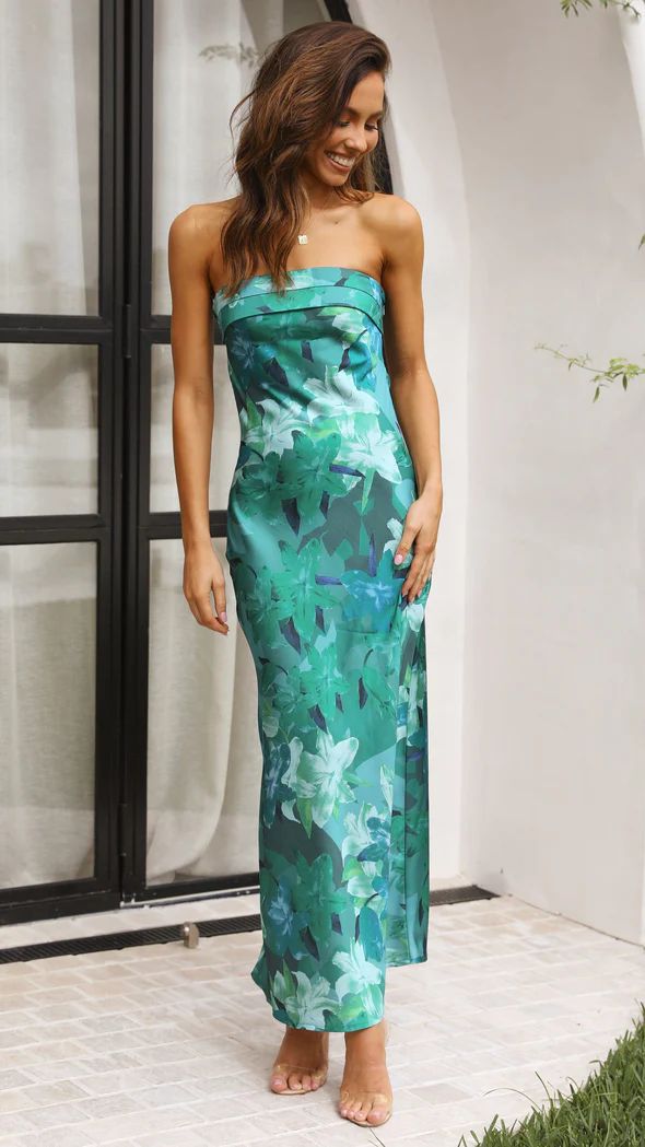 Satin Long Dress with Folded Neckline - Elegant and Versatile